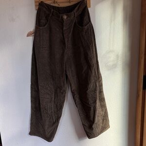 Cordera Corduroy Baggy Pants